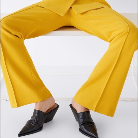 Zara Shoes - Zara soft black leather mules cowboy style shoes